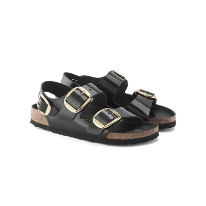 Birkenstock Womens Milano Big Buckle Slippers